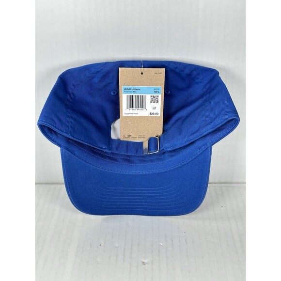Size M/L Nike Jordan Flight Patch Strapback Hat Cap Blue Jumpman Logo FD5181-480 - Picture 4 of 5